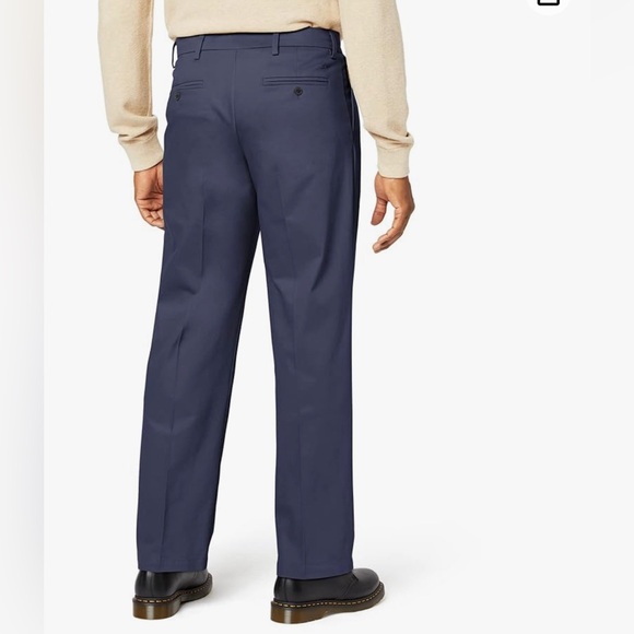 DOCKERS MENS PANTS NAVY D4 RELATED FIT STRAIGHT LEG TROUSERS COTTON NEW 30 X 30 - Picture 3 of 10